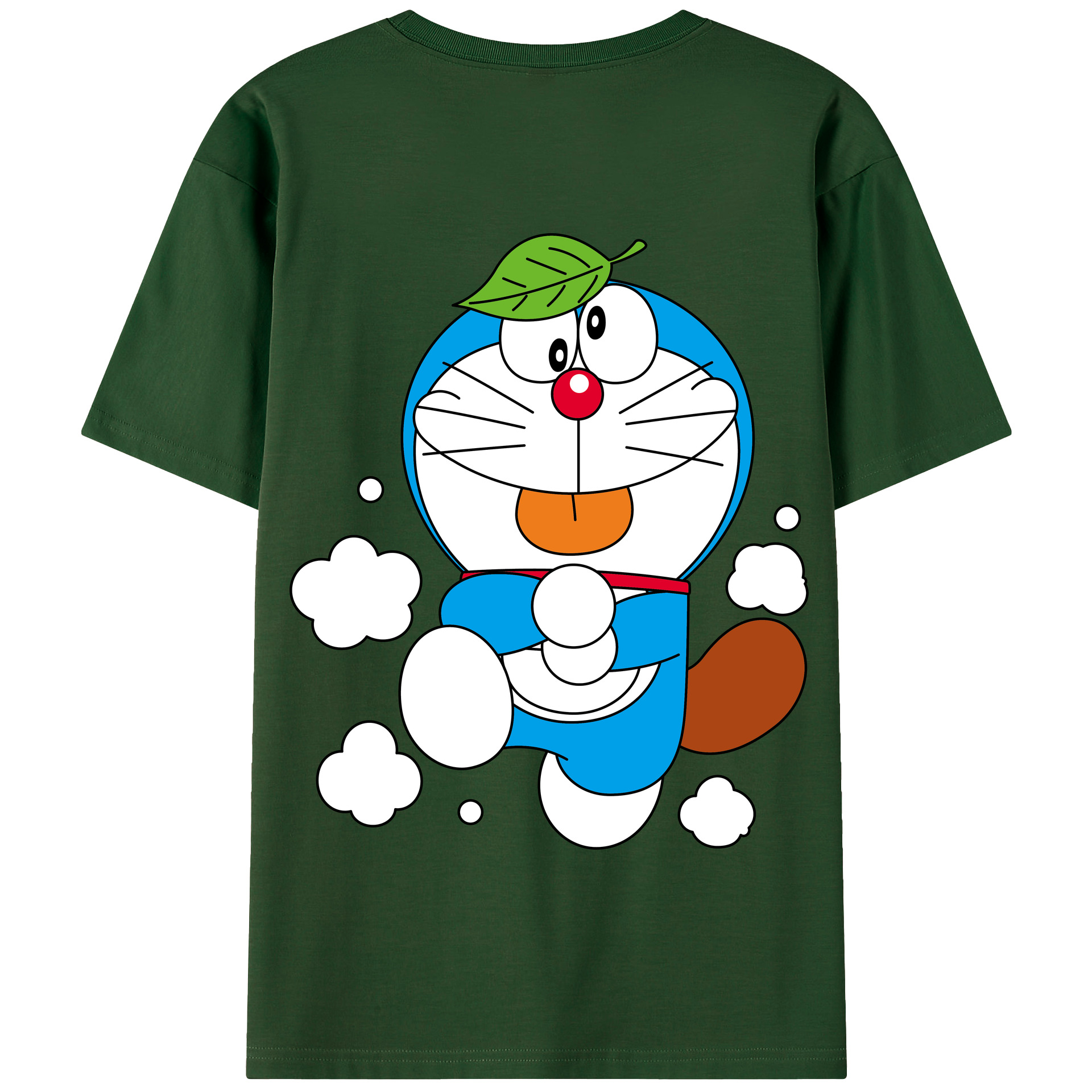 （画像用） ドラえもん Doraemon 綿100％半袖Tシャツ（背面プリント）